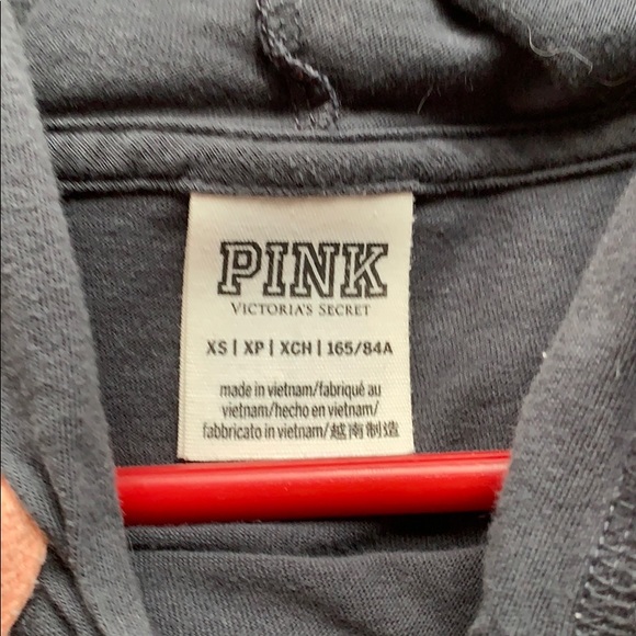 VS Pink Grey Hoodie Pullover - Picture 2 of 5